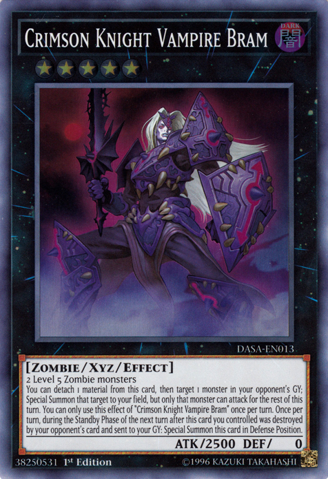 Crimson Knight Vampire Bram [DASA-EN013] Super Rare | Gamers Paradise