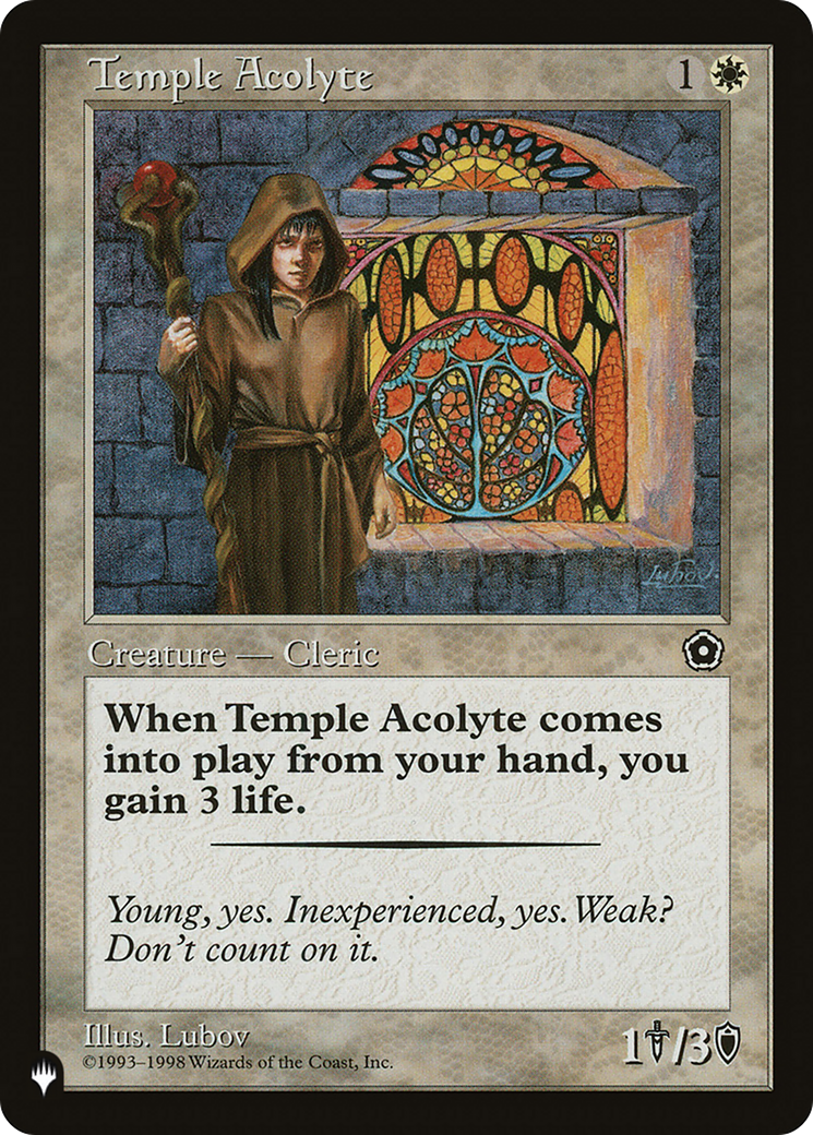 Temple Acolyte [The List Reprints] | Gamers Paradise