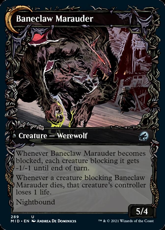 Baneblade Scoundrel // Baneclaw Marauder (Showcase Equinox) [Innistrad: Midnight Hunt] | Gamers Paradise