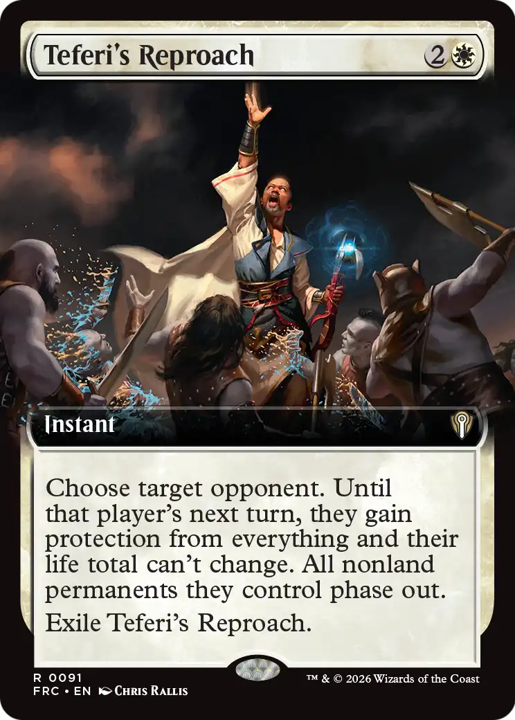 Teferi's Reproach (Extended Art) [Reality Fracture Commander] | Gamers Paradise
