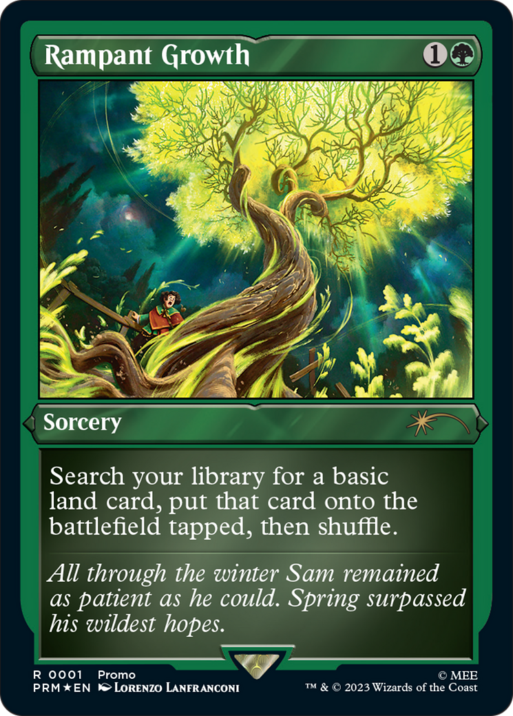 Rampant Growth (Foil Etched) [Wizards Play Network 2023] | Gamers Paradise