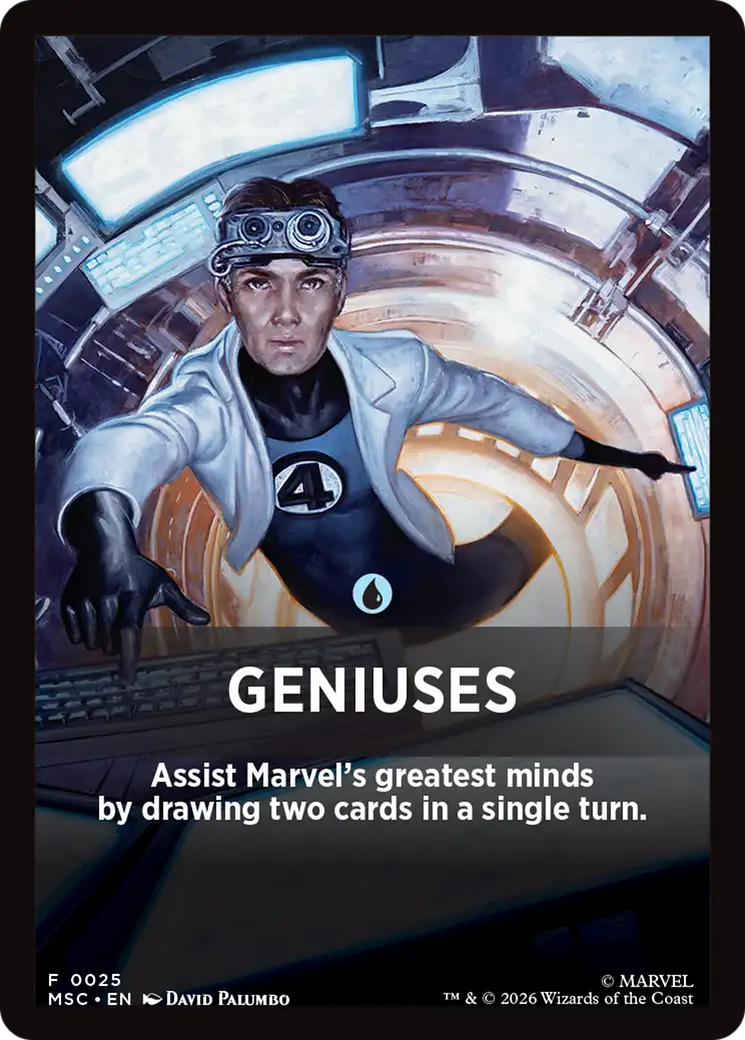 Geniuses Theme Card [Marvel Super Heroes Commander] | Gamers Paradise