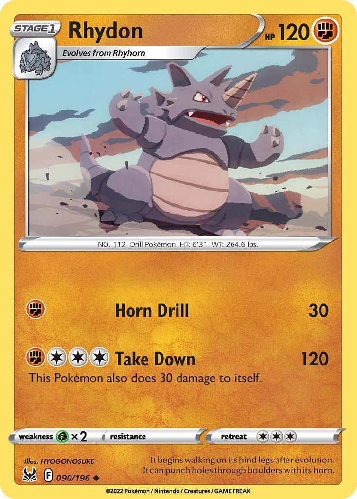 Rhydon (090/196) [Sword & Shield: Lost Origin] | Gamers Paradise