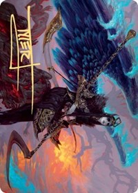 Eradicator Valkyrie Art Card (Gold-Stamped Signature) [Kaldheim Art Series] | Gamers Paradise