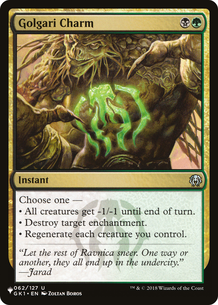 Golgari Charm [The List] | Gamers Paradise