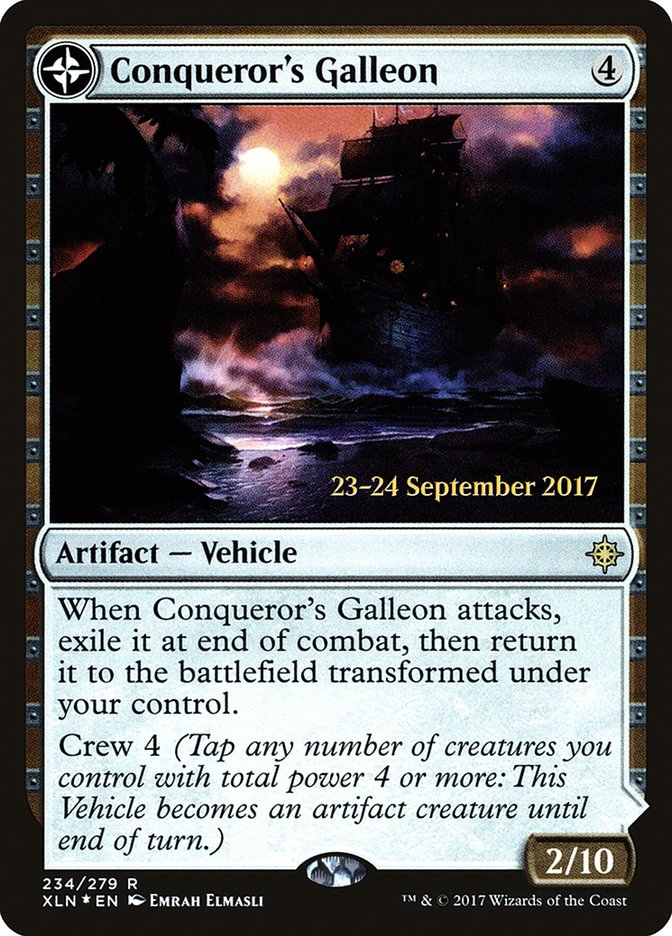 Conqueror's Galleon // Conqueror's Foothold [Ixalan Prerelease Promos] | Gamers Paradise