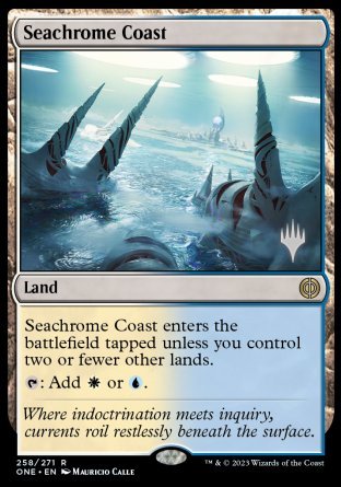 Seachrome Coast (Promo Pack) [Phyrexia: All Will Be One Promos] | Gamers Paradise