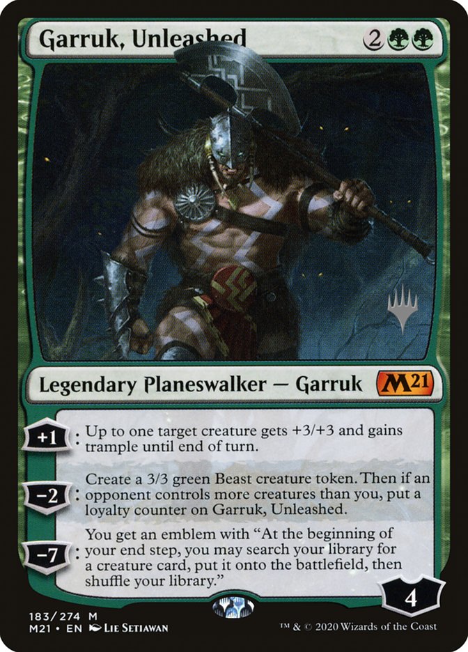 Garruk, Unleashed (Promo Pack) [Core Set 2021 Promos] | Gamers Paradise