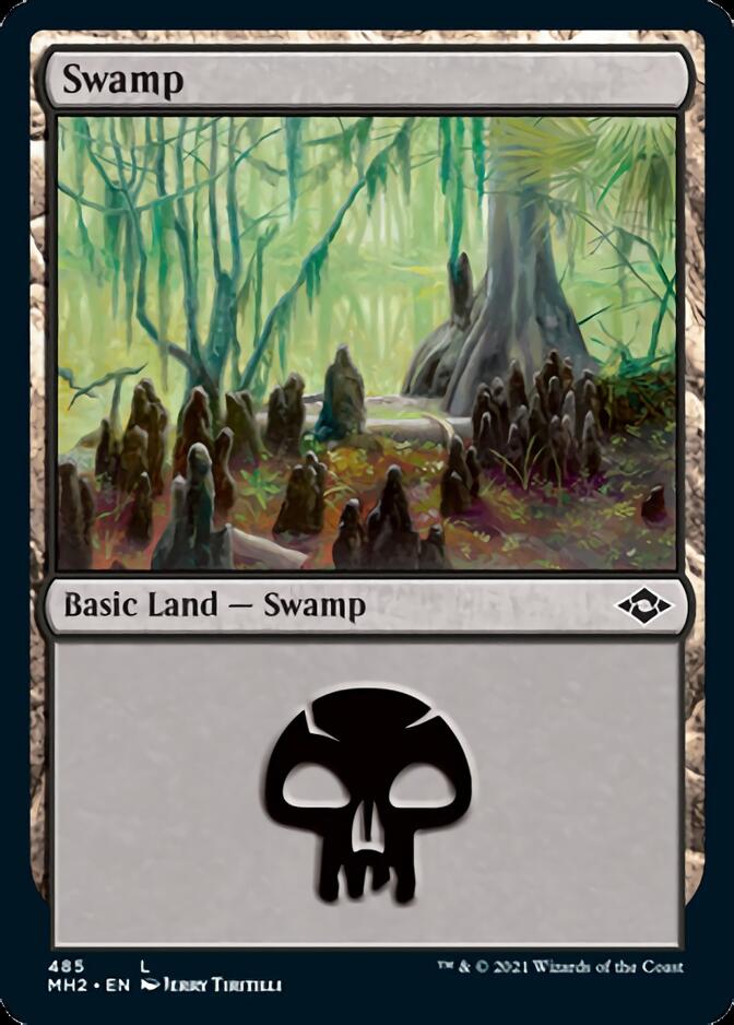 Swamp (485) (Foil Etched) [Modern Horizons 2] | Gamers Paradise