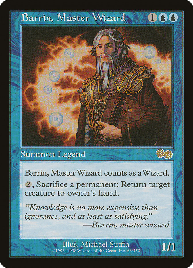 Barrin, Master Wizard [Urza's Saga] | Gamers Paradise