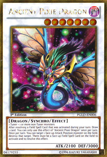Ancient Pixie Dragon [PGLD-EN006] Gold Secret Rare | Gamers Paradise