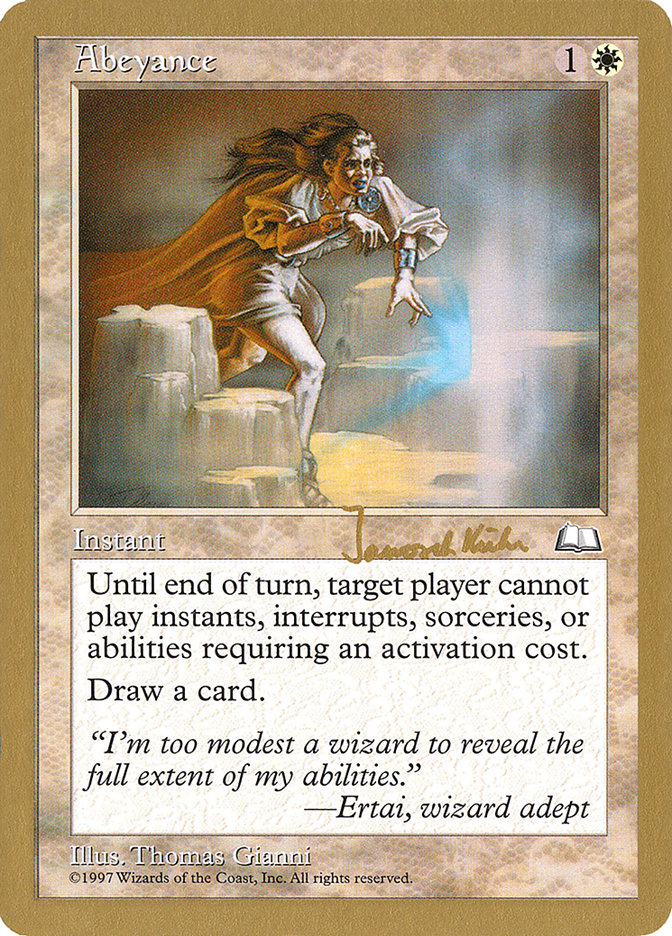 Abeyance (Janosch Kuhn) [World Championship Decks 1997] | Gamers Paradise