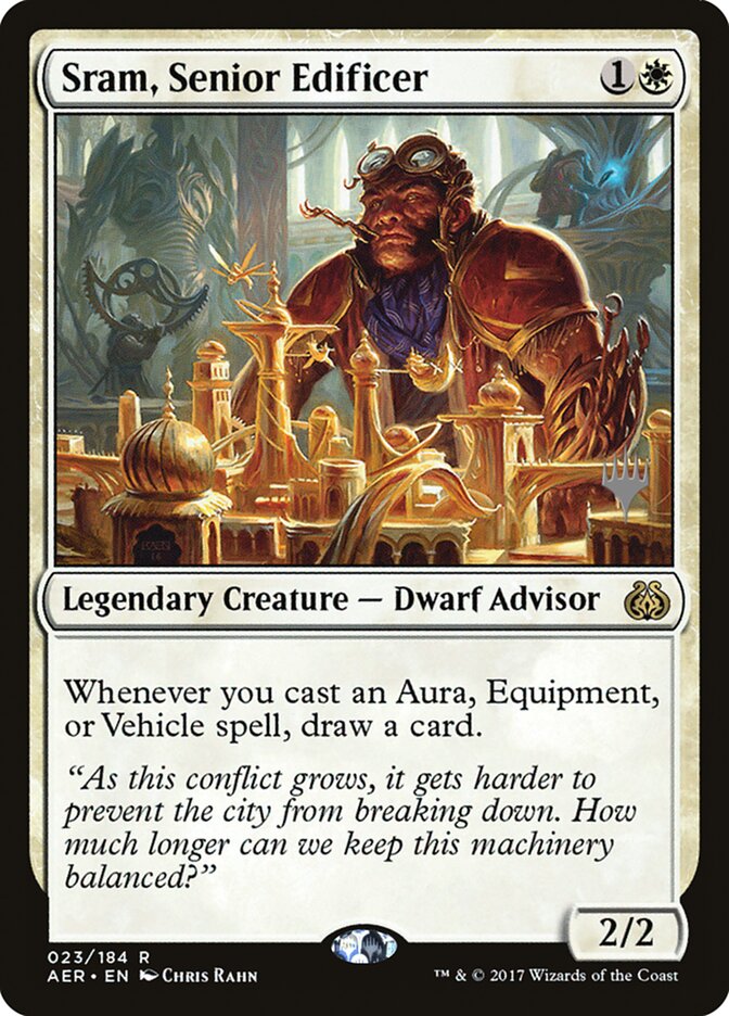 Sram, Senior Edificer [Aether Revolt Promos] | Gamers Paradise