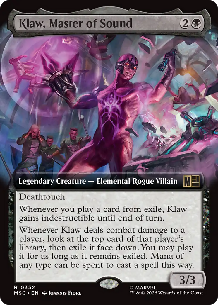Klaw, Master of Sound (Extended Art) [Marvel Super Heroes Commander] | Gamers Paradise