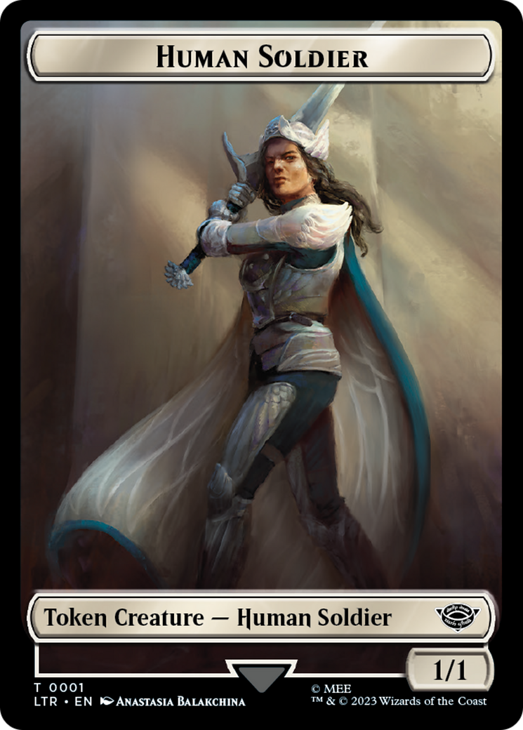 Food (09) // Human Soldier (01) Double-Sided Token [The Lord of the Rings: Tales of Middle-Earth Tokens] | Gamers Paradise