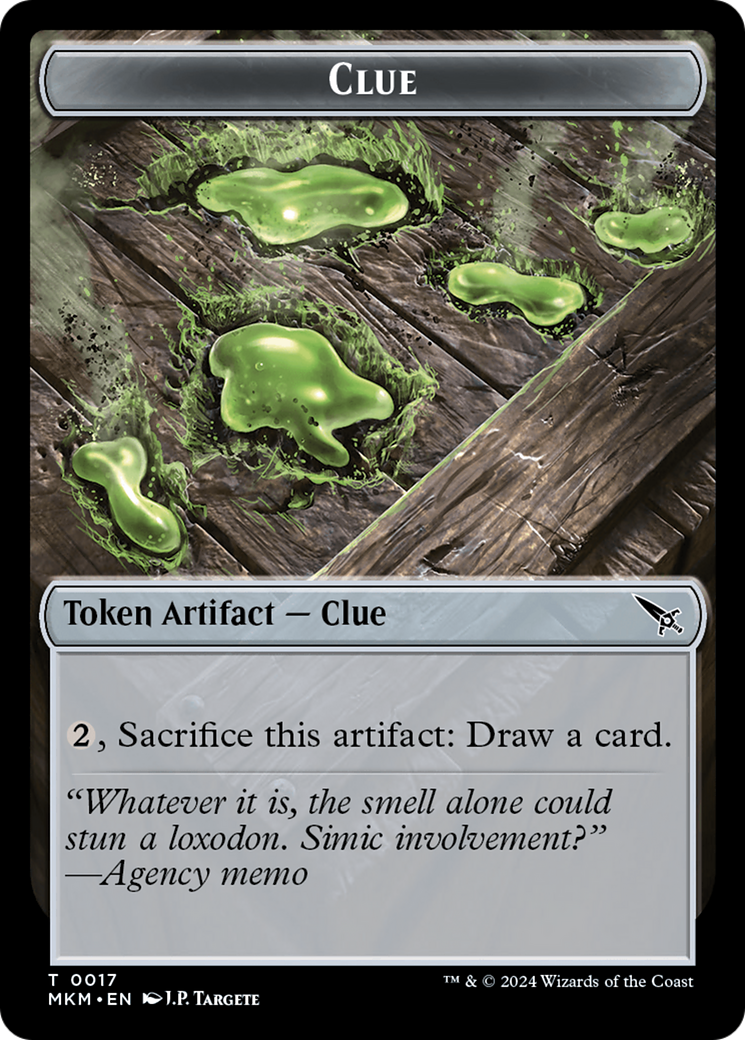 Clue (0017) // A 0044 Double-Sided Token [Murders at Karlov Manor Tokens] | Gamers Paradise