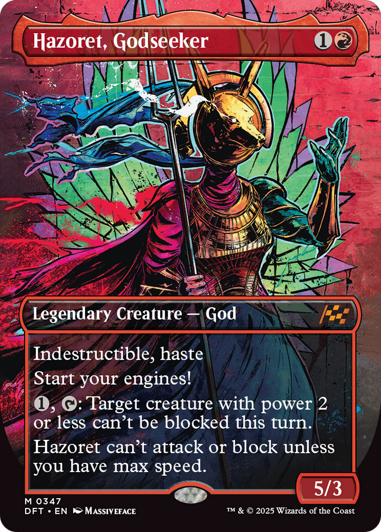Hazoret, Godseeker (Borderless) [Aetherdrift] | Gamers Paradise