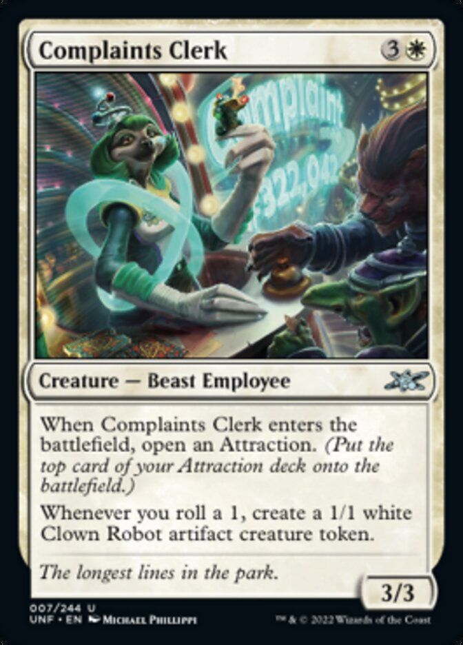Complaints Clerk [Unfinity] | Gamers Paradise