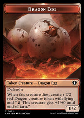 Treasure // Dragon Egg Double-Sided Token [Commander Masters Tokens] | Gamers Paradise