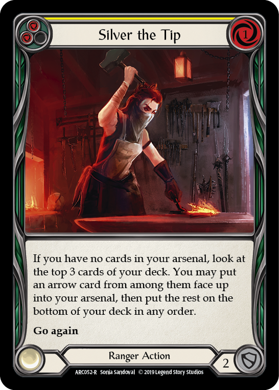 Silver the Tip (Yellow) [ARC052-R] (Arcane Rising)  1st Edition Normal | Gamers Paradise