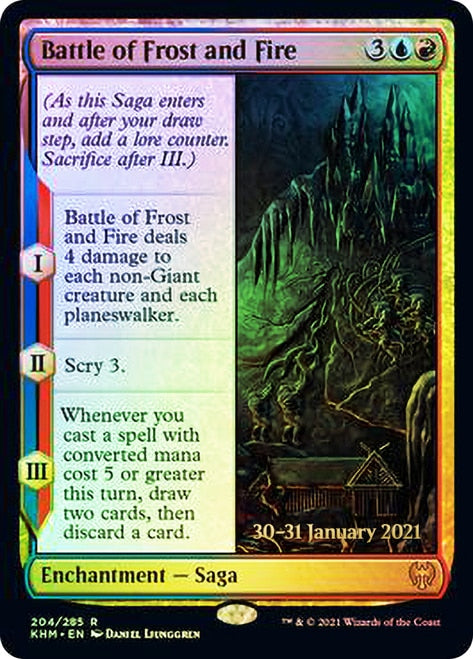 Battle of Frost and Fire [Kaldheim Prerelease Promos] | Gamers Paradise