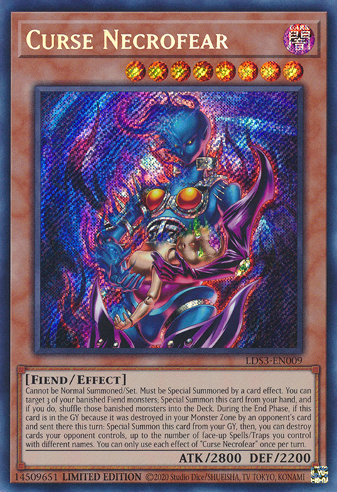 Curse Necrofear [LDS3-EN009] Secret Rare | Gamers Paradise