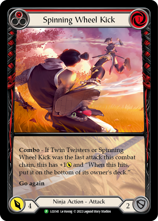 Spinning Wheel Kick (Red) [LGS141] (Promo)  Rainbow Foil | Gamers Paradise