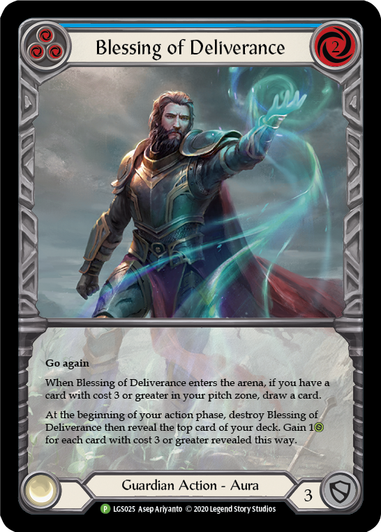 Blessing of Deliverance (Blue) [LGS025] (Promo) | Gamers Paradise