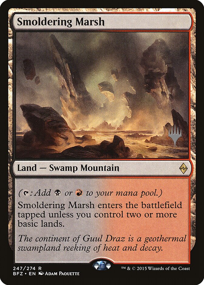 Smoldering Marsh [Battle for Zendikar Promos] | Gamers Paradise