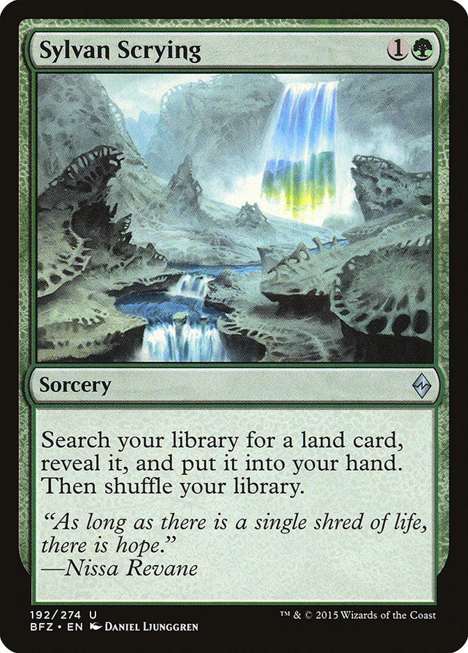 Sylvan Scrying [Battle for Zendikar] | Gamers Paradise