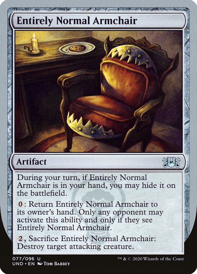 Entirely Normal Armchair [Unsanctioned] | Gamers Paradise