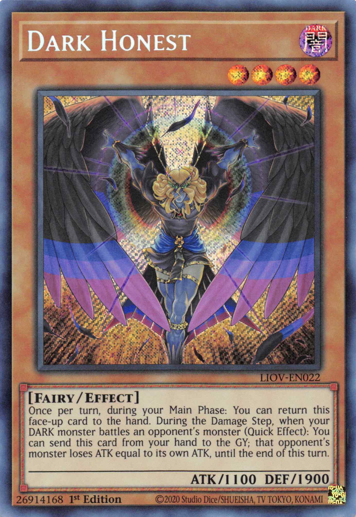 Dark Honest [LIOV-EN022] Secret Rare | Gamers Paradise