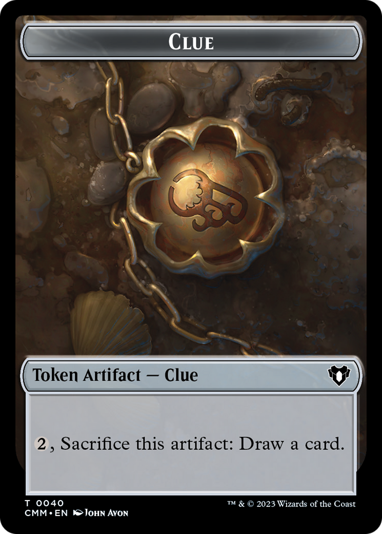 Clue Token [Commander Masters Tokens] | Gamers Paradise