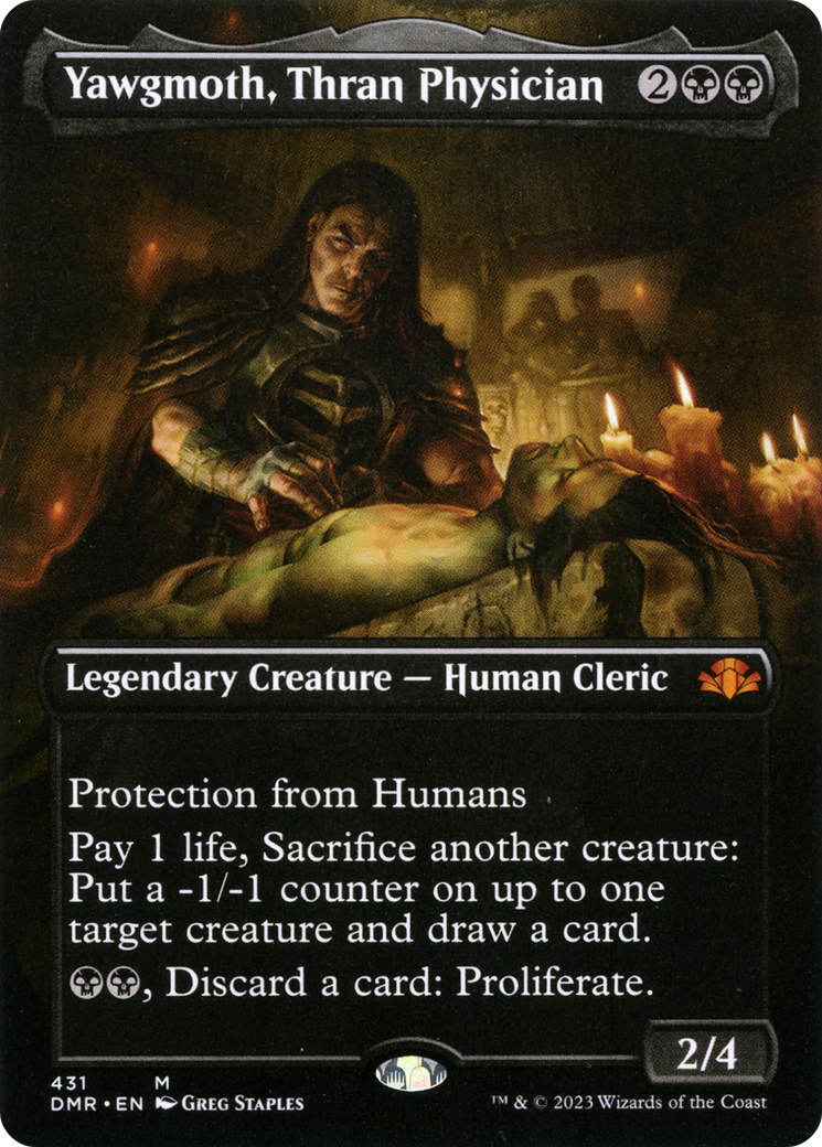 Yawgmoth, Thran Physician (Borderless Alternate Art) [Dominaria Remastered] | Gamers Paradise