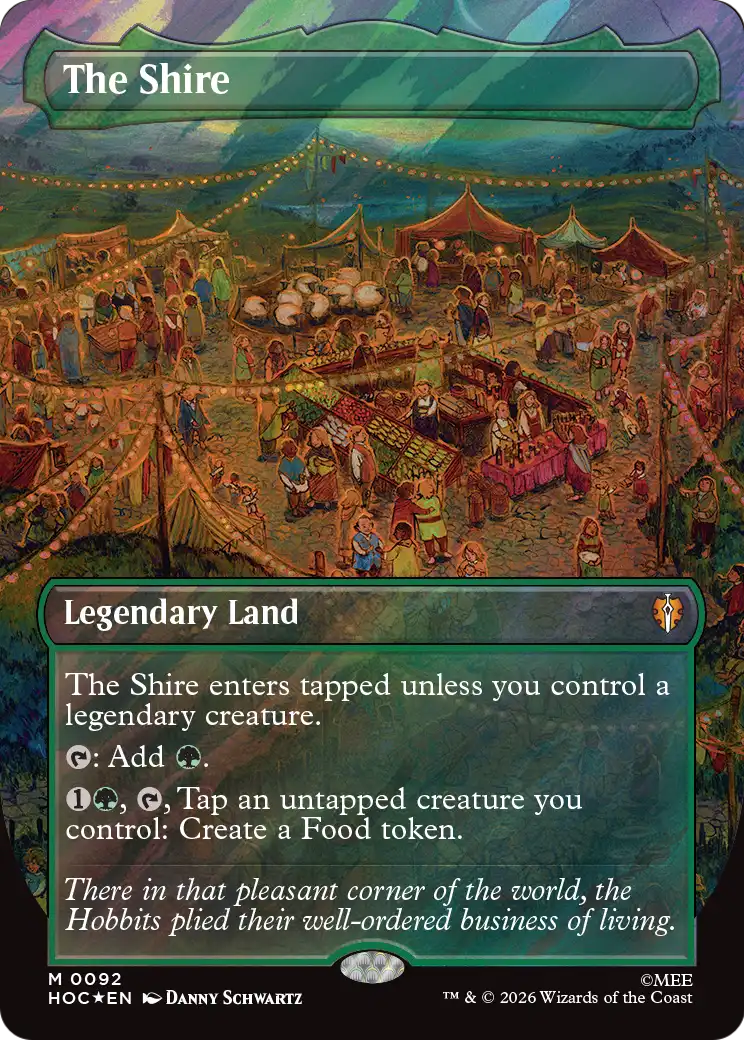 The Shire (Borderless) (Surge Foil) [The Hobbit: Eternal-Legal] | Gamers Paradise