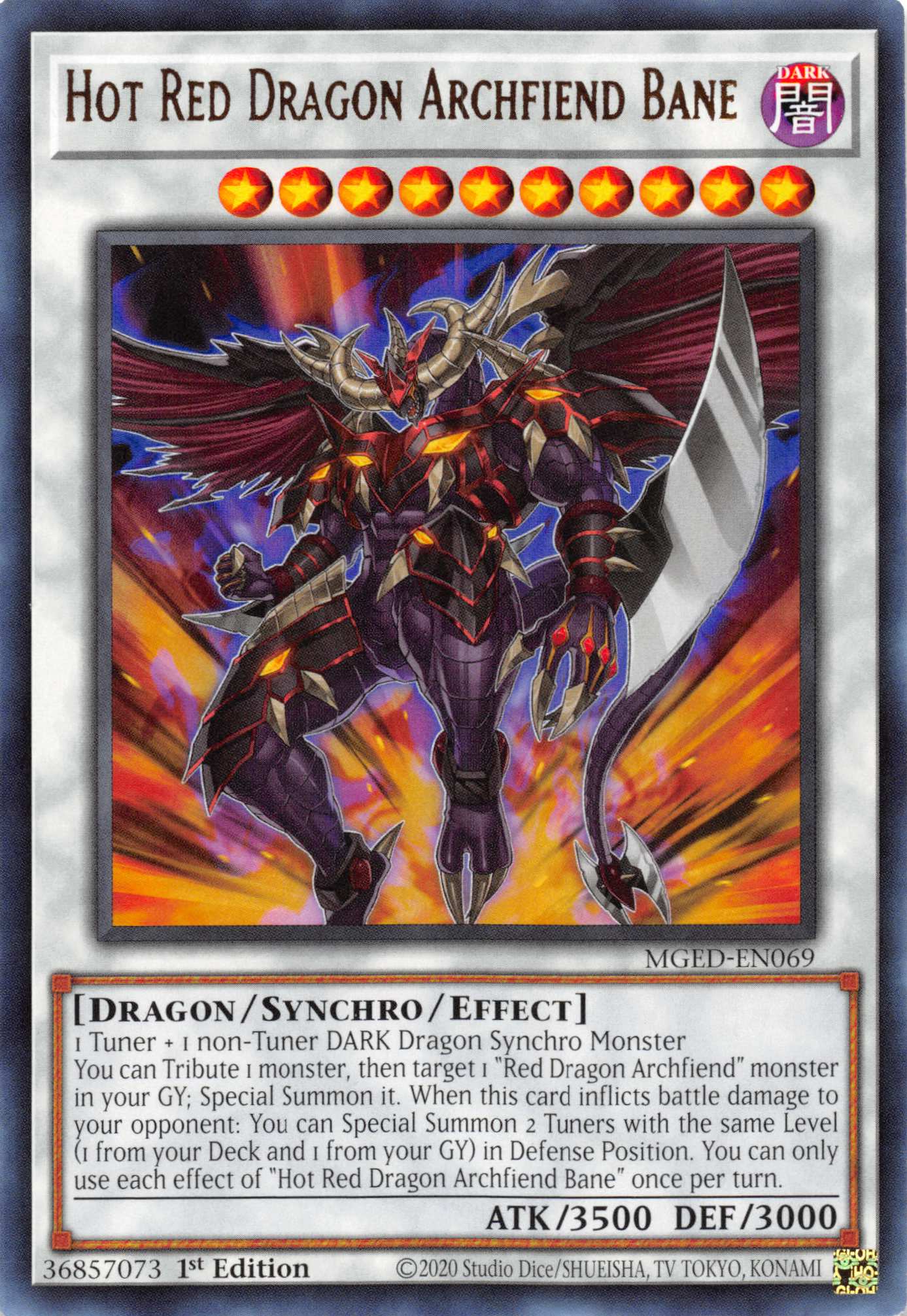 Hot Red Dragon Archfiend Bane [MGED-EN069] Rare | Gamers Paradise