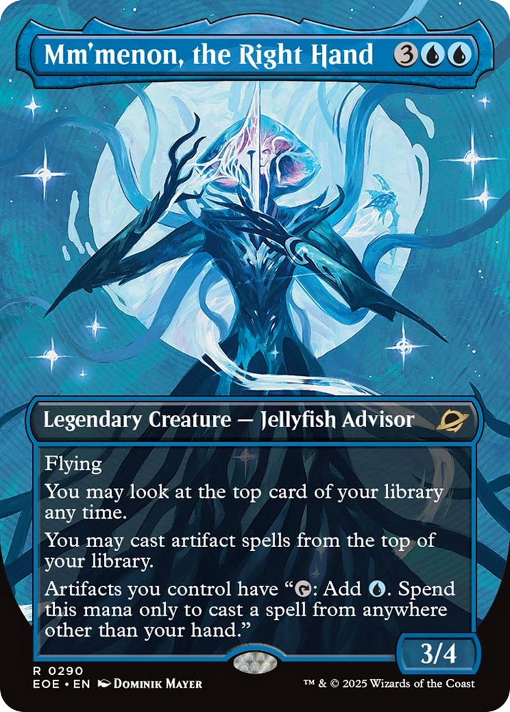 Mm'menon, the Right Hand (Borderless) [Edge of Eternities] | Gamers Paradise