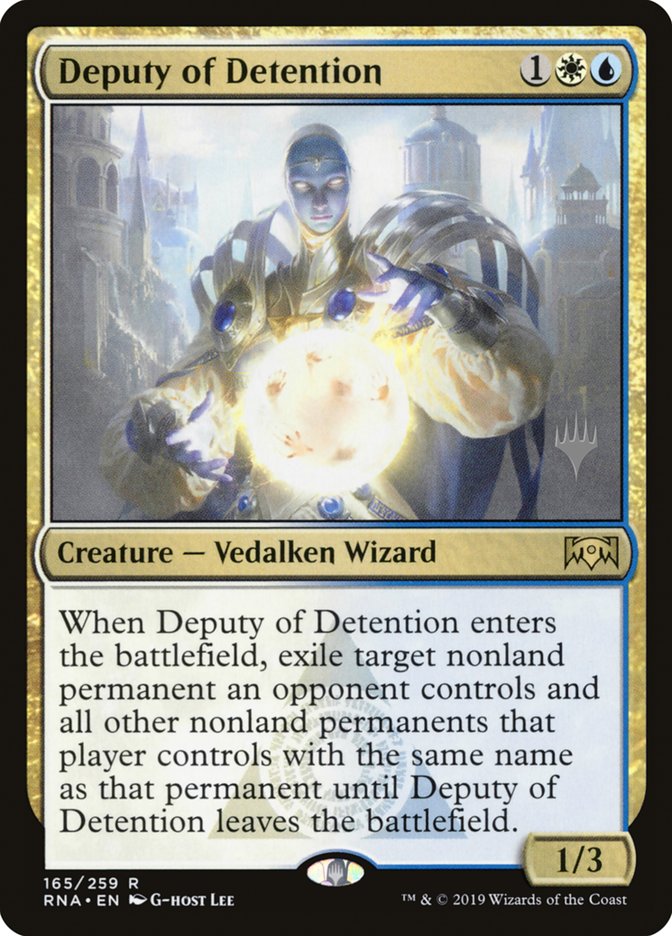 Deputy of Detention (Promo Pack) [Ravnica Allegiance Promos] | Gamers Paradise