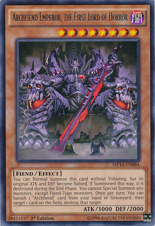 Archfiend Emperor, the First Lord of Horror [MP14-EN084] Rare | Gamers Paradise
