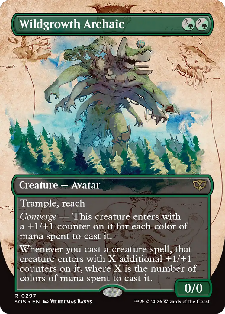 Wildgrowth Archaic (Borderless) [Secrets of Strixhaven] | Gamers Paradise