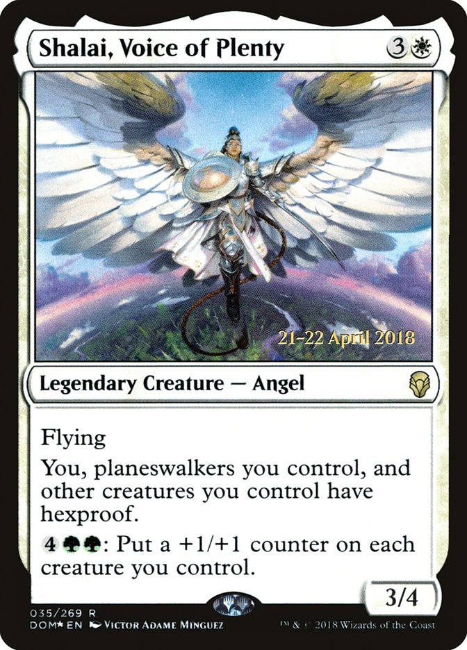 Shalai, Voice of Plenty [Dominaria Prerelease Promos] | Gamers Paradise