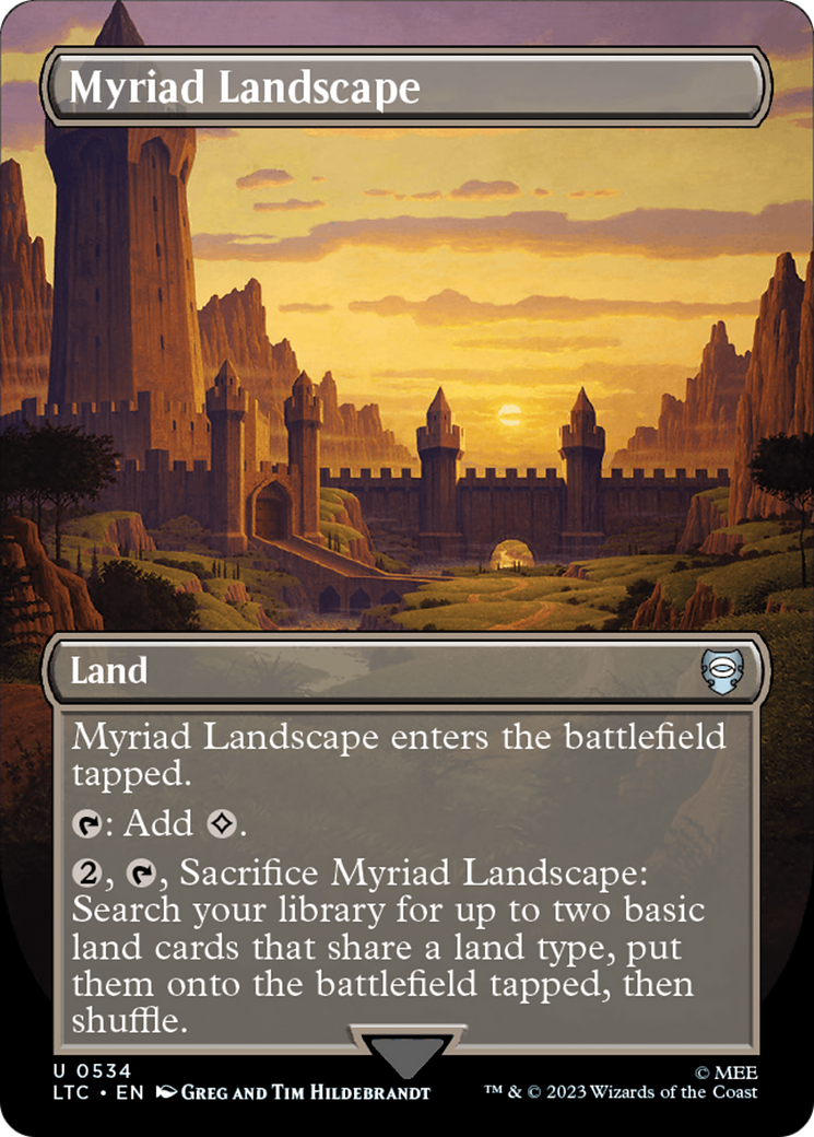 Myriad Landscape (Borderless) [The Lord of the Rings: Tales of Middle-Earth Commander] | Gamers Paradise