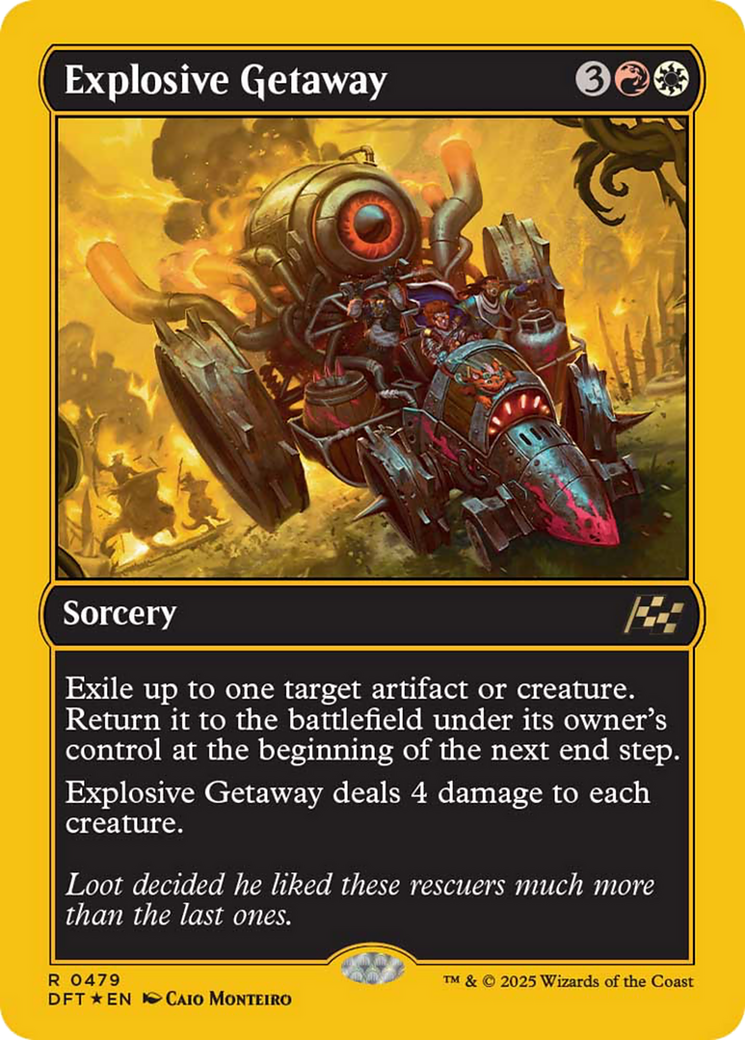 Explosive Getaway (First-Place Foil) [Aetherdrift] | Gamers Paradise