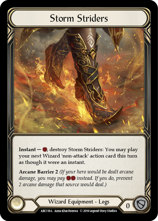 Storm Striders [ARC116-L] (Arcane Rising)  1st Edition Cold Foil | Gamers Paradise