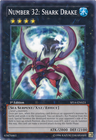 Number 32: Shark Drake [SP14-EN023] Starfoil Rare | Gamers Paradise