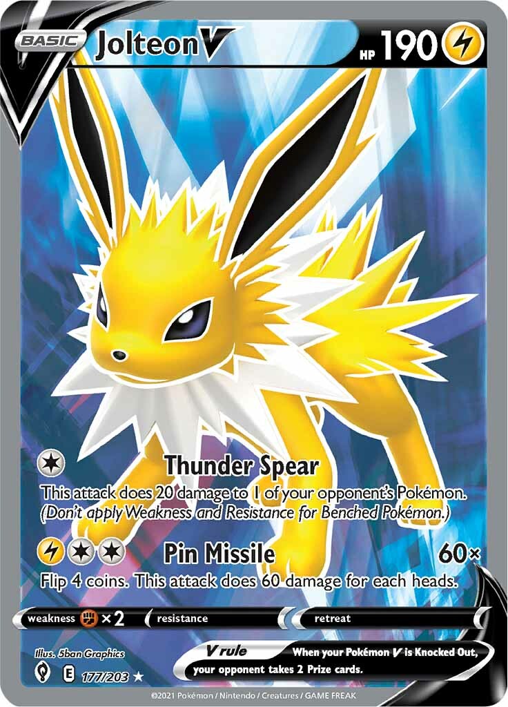 Jolteon V (177/203) [Sword & Shield: Evolving Skies] | Gamers Paradise