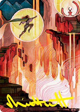 Thrill of Possibility Art Card (Gold-Stamped Signature) [Strixhaven: School of Mages Art Series] | Gamers Paradise