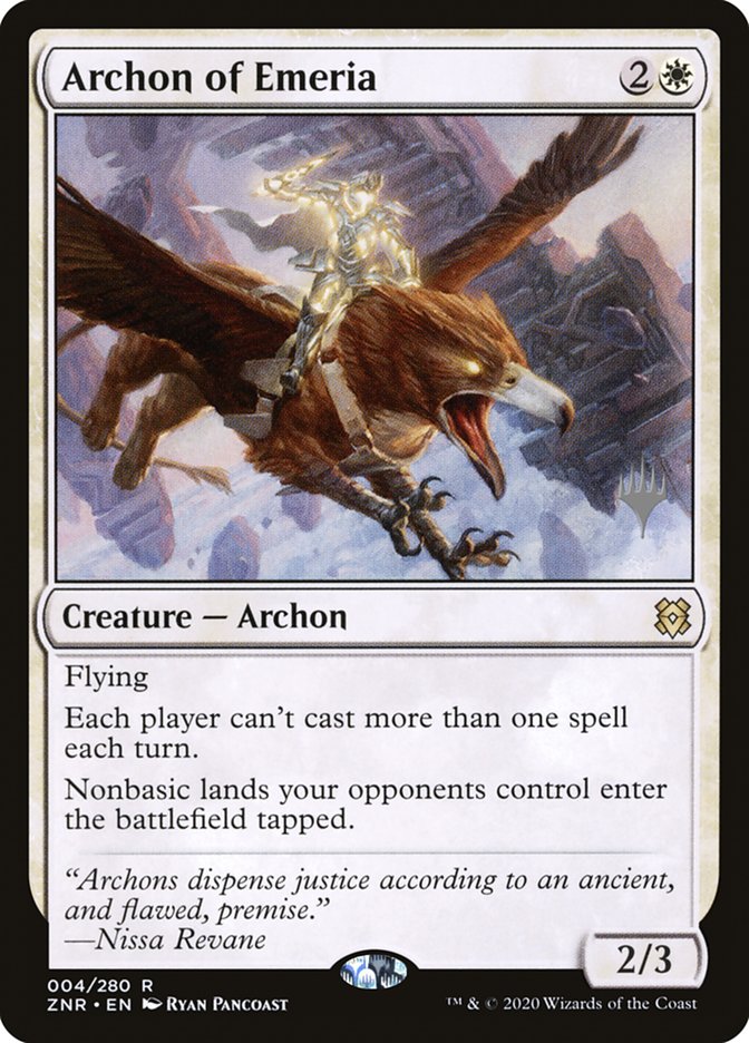 Archon of Emeria (Promo Pack) [Zendikar Rising Promos] | Gamers Paradise