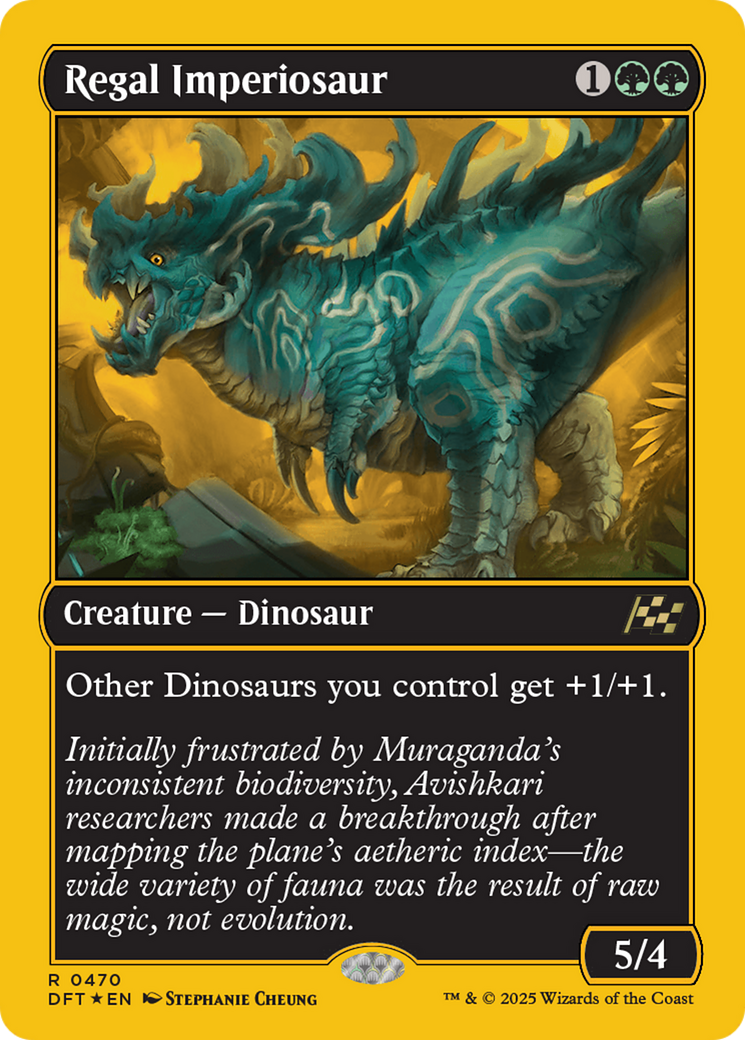 Regal Imperiosaur (First-Place Foil) [Aetherdrift] | Gamers Paradise