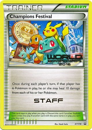 Champions Festival 2016 Staff (XY176) [XY: Black Star Promos] | Gamers Paradise